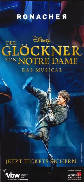 Musical Flyer: DER GLÖCKNER VON NOTRE DAME - WIEN  - 2. Flyer