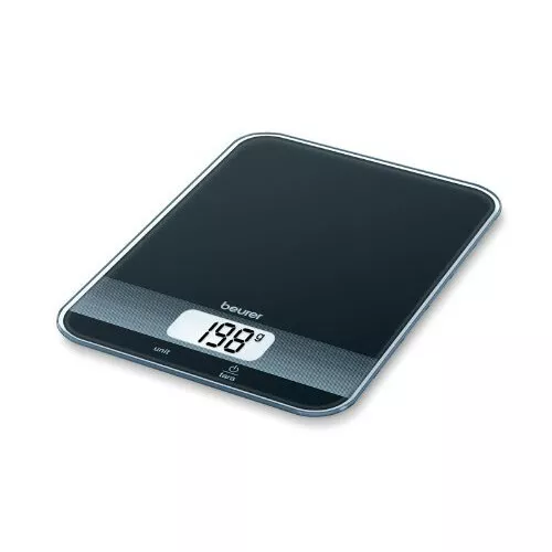 BEURER KS 19 schwarz 5kg Tragkaft digitale Küchenwaage Tara-Zuwiegefunktion