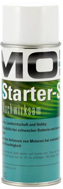 MOFIN Starter-Spray Motorstarter Startspray Startpilot Starthilfespray 400 ml