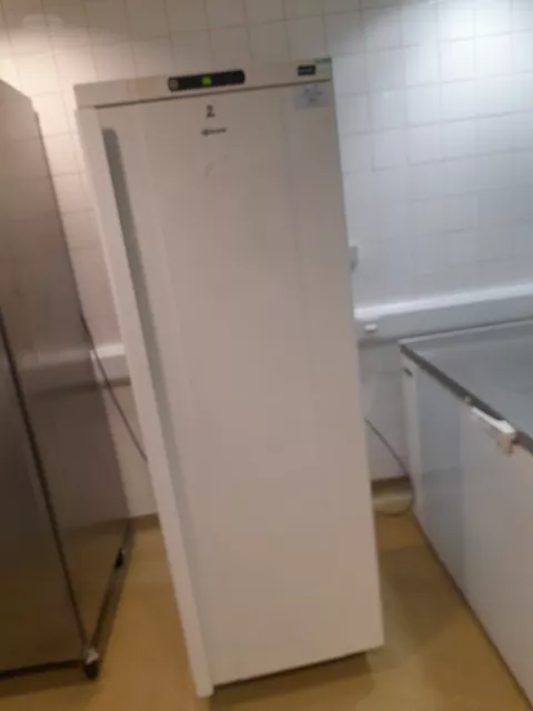 Gram Commerial Catering COMPACT 2  Upright Single Door White Fridge On Casters