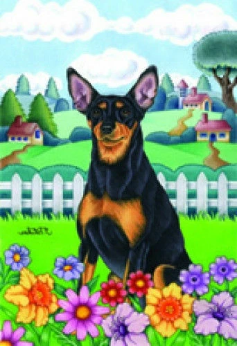 Spring House Flag - Miniature Pinscher 73084