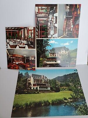 Vintage Hotel Du Moulin Bourscheid Luxembourg Postcard & Advertisement