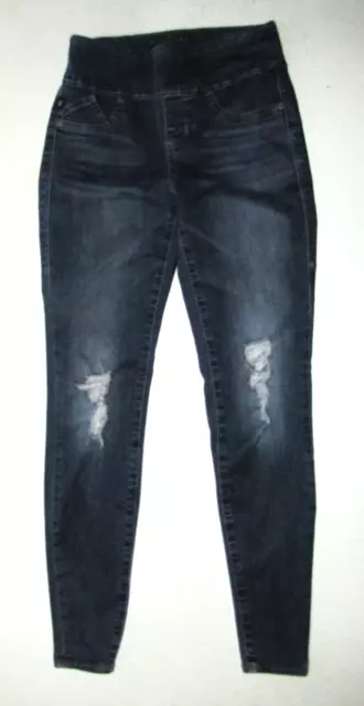 WOMENS ROCK & Republic Denim Rx Fever Pull-On Skinny Jeans. Size 4 Blue ...