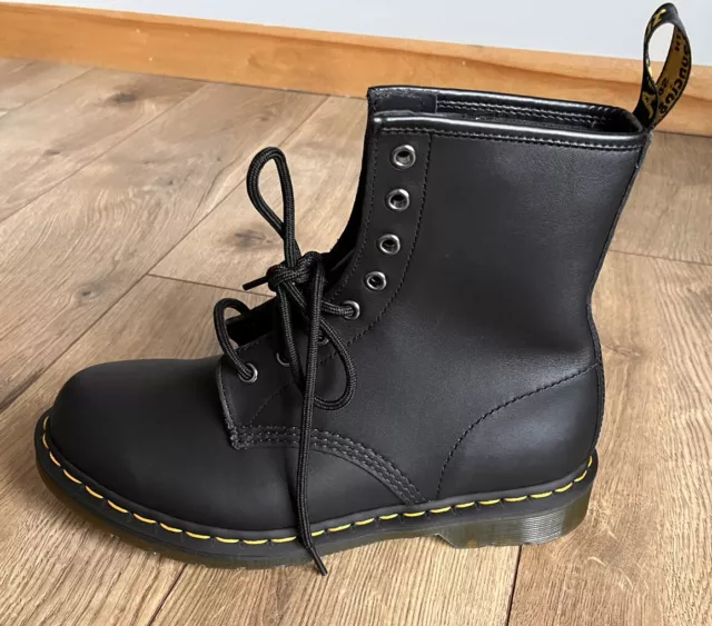 New Dr. Martens Leather Black Women's Boots Size 10