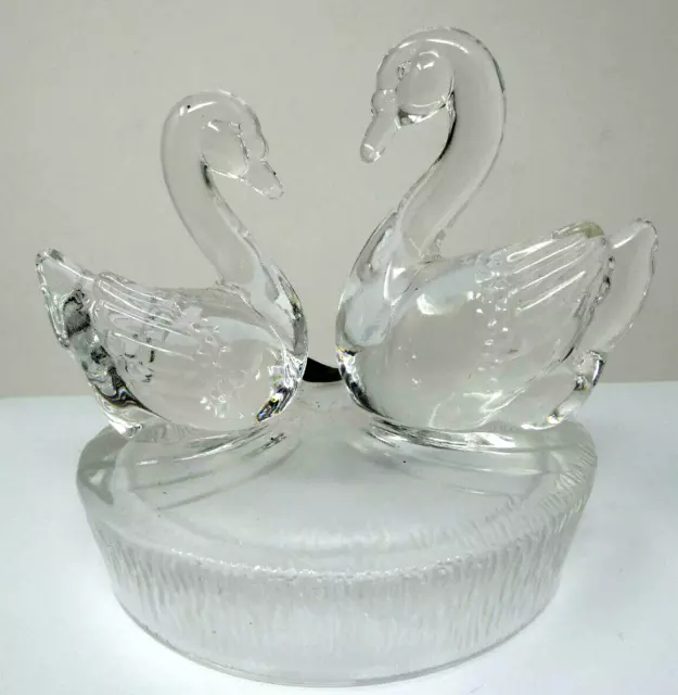 SWANS GROUP RCR Royal Crystal Rock Two Figurine 24% Lead Crystal Glass