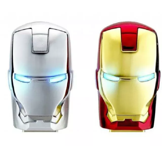 Lote de 1 TB 32 GB 128 GB Unidad Flash USB 2.0 Iron Man Mini Memory Stick Regalos