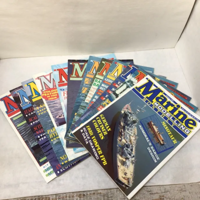 Marine Modelling Monthly Magazine 1989 12 Issues Vintage Radio Control Boat UK