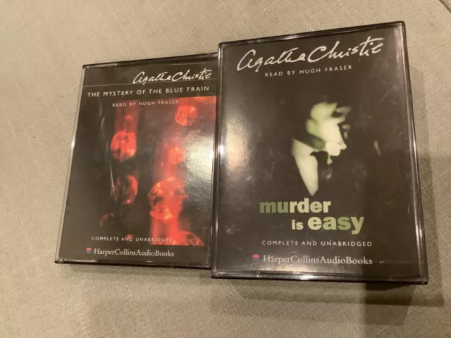 Agatha Christie audio cassettes: Murder is Easy The Mystery of the Blue Train