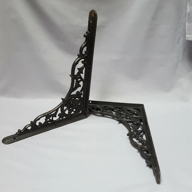 Pair Early 1900s Wall Brackets