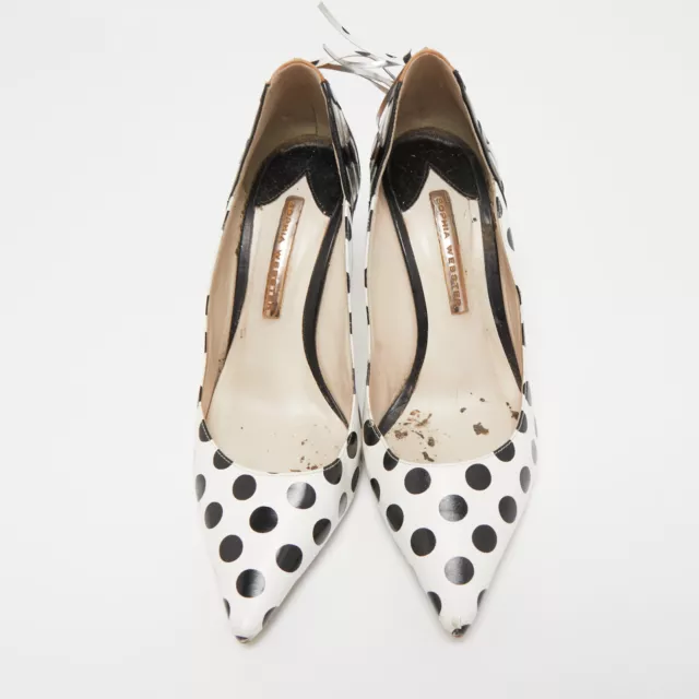 Sophia Webster Tricolor Polka Dot Leather Liberty Pointed Toe Pumps Size 39 3