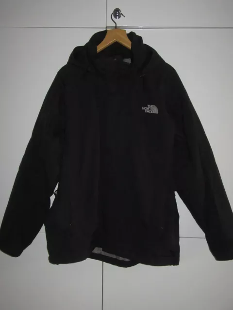 Men THE NORTH FACE HyVent Sz L Black Lightweight Hooded Zip Jacket Mesh Lining