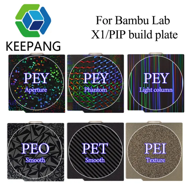 3D Drucker Bauplatte Heißbett Strukturiert Federstahl DIY für Bambu Lab X1 P1P