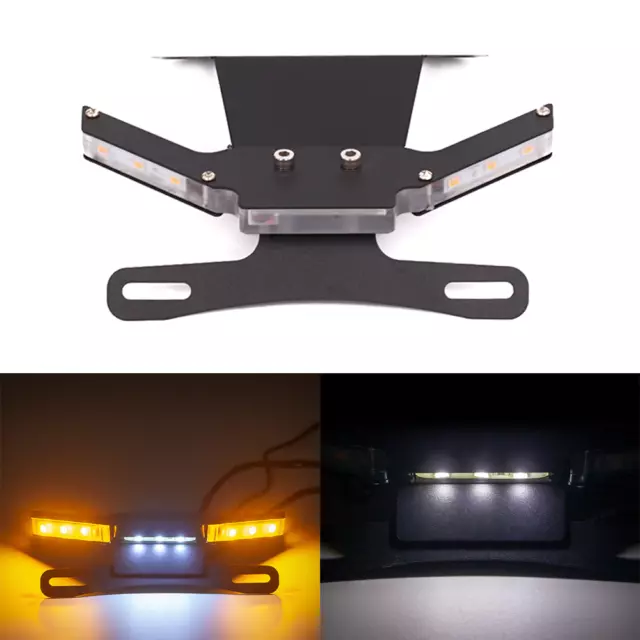 Tail Tidy License Plate Holder LED Signal Light For YAMAHA YZF R25 R3  MT-25 03