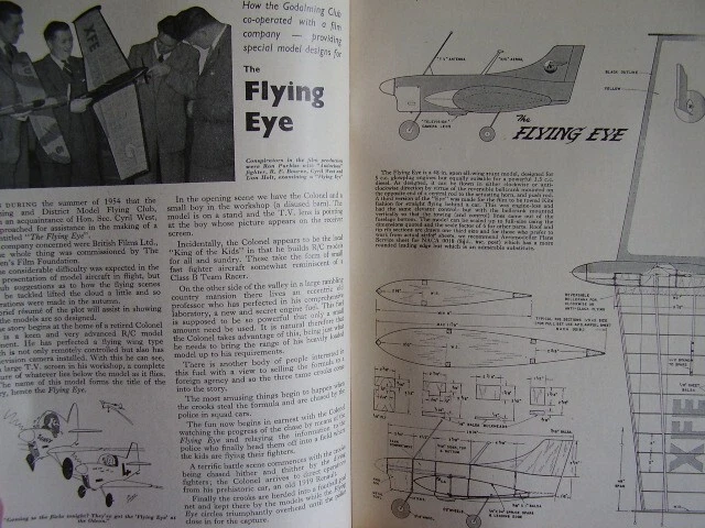 AEROMODELLER MODEL AIRCRAFT Mag 1956 February The Flying Eye £5.26 ...