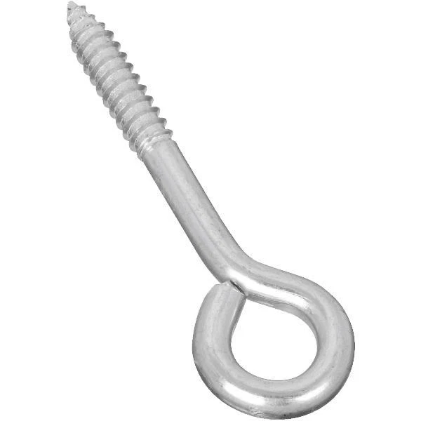 100 Pk Steel 5/16" X 4" ZInc Round Eye Lag Screw N220681