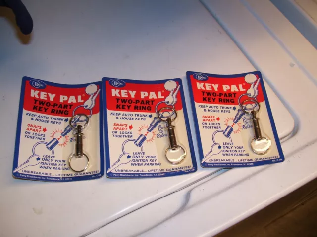 3 Vintage nos Key-pal Ring snap lock usa Accessory Ford gm chevy Hot rod chevy 3 Vintage nos Key-pal Ring snap lock usa Accessory Ford gm chevy Hot rod chevy