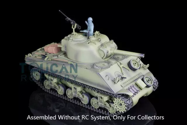 Henglong 1/16 USA M4A3 Sherman 3898 Static Tank Model W/O RC System battery