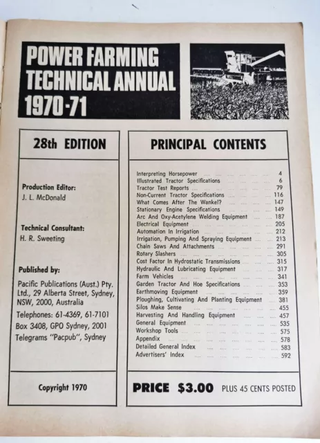 1970-71 Power Farming Technical Annual, 28th Edition (d242) 3