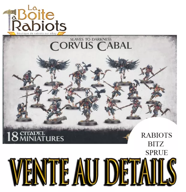 Warhammer Age of Sigmar Slaves to darkness Corvus Cabal Vente au détails Bitz