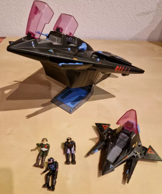 Coleco Starcom Shadowbat+Shadow Parasite +drei Figuren von 1986