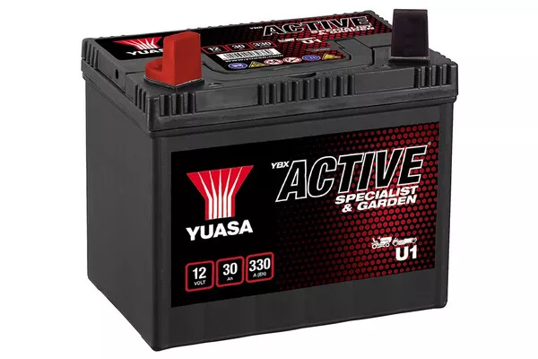 BATTERIA YUASA TRATTORINO TAGLIAERBA 12V 30 Ah 330 A U1 POLO POSITIVO SINISTRA