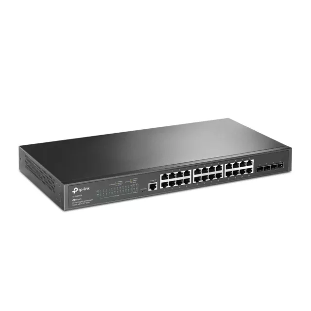 TP-Link TL-SG3428 24-Port Gigabit L2 Managed Switch 4x SFP, Schwarz, BRANDNEU