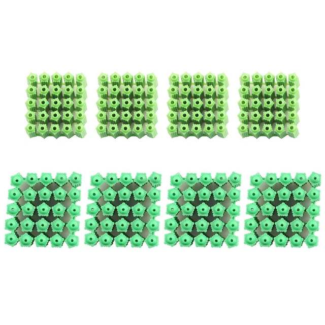 200PCS Green Plastic Masonry Screw Fixing Wall Anchor Drywall Plugs Anc...