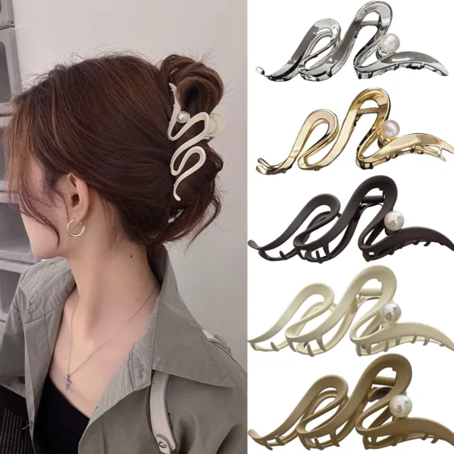 Mode femme fille hair clip puissant clip traditionnel métal pince cadeau