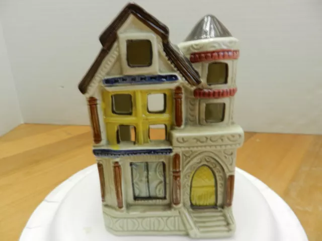 Takahashi Ceramic  Victorian House Candle Holder