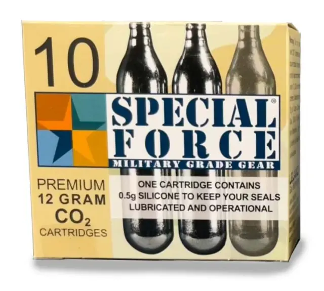 10 pk 12 Gram Special Force  CO2 cartridges for Byrna  models TCR / LE / HDXL