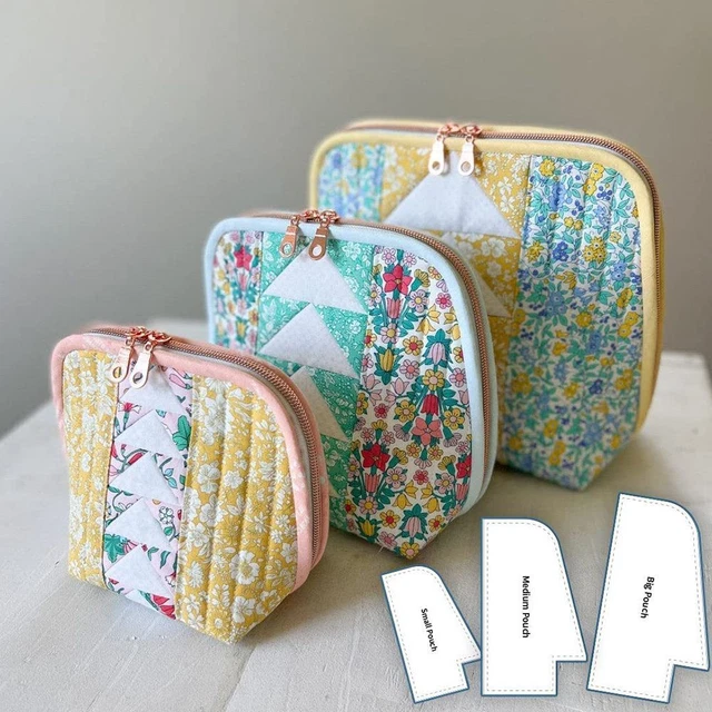 Hágalo usted mismo Regla de Costura Artesanal Linda Bolsa Patrón Plantilla Corte Plantilla Regla