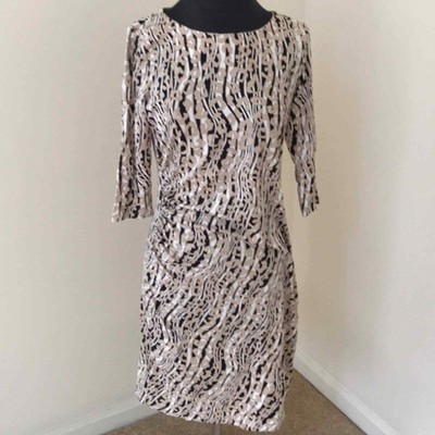 J. McLaughlin Sage Dress Serengeti Animal Print Catalina Cloth Size Medium