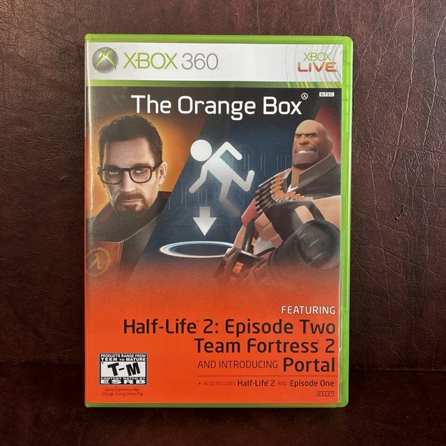 THE ORANGE BOX Half Life (Microsoft Xbox 360, 2007) CIB Complete