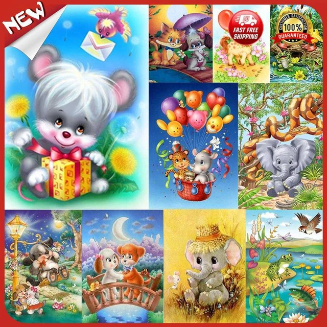 UK 5D Zum Selbermachen Vollbohrer Diamant Malerei Cartoon Kreuzstich Nadelarbeitsset Zuhause A