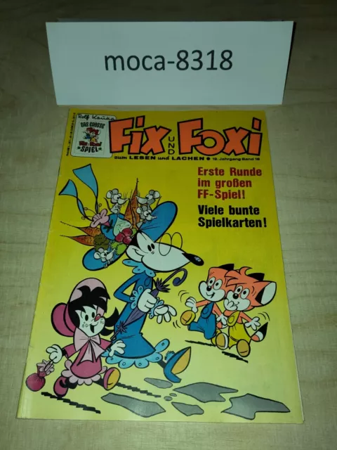 Fix und Foxi Band 18, 19. Jahrgang 1971, Kauka, mit Beilage Spielkarten, Z 2-3