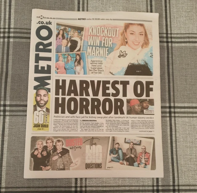 METRO NEWSPAPER FRIDAY 24th March 2023 5.03 PicClick