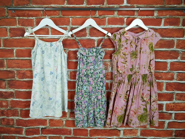 Girl Bundle Age 7-8 Year H&M Next Sundress Playsuit Summer Party Pink Kids 128Cm