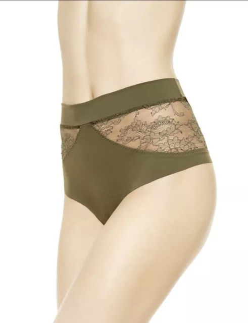 La Perla Shape-Allure High Waisted Lace Insert Thong Sz.XS