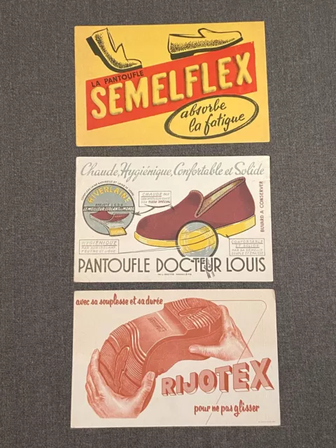 Lot 3 Buvards Chaussures Semelflex Docteur Louis Rijotex