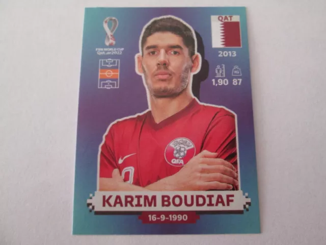 Sticker PANINI FIFA QATAR 2022 - N° QAT 12 KARIM BOUDIAF