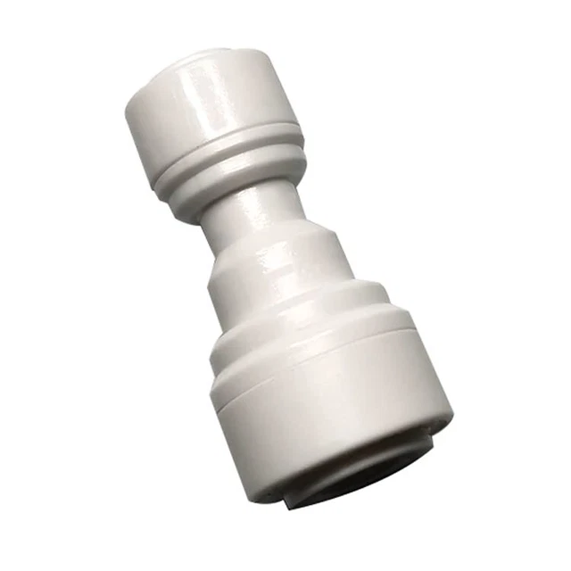 Quick Push to Connector, Water Tube Fitting,1/4" Tube OD x 3/8"