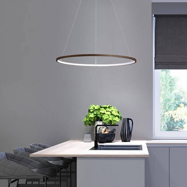 Modern Chandelier LED Lamp Black Frame Ceiling Light Living Room Pendant Lights