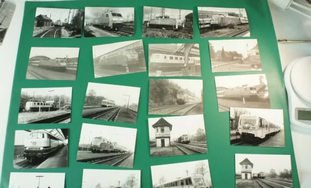 20 Fotos von Lokomotive Loks Züge Eisenbahn Schwarz Weiß Raum Oldenburg K-1171