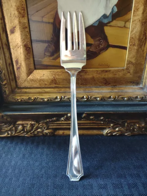Durgin Fairfax Sterling Cold Meat Fork 8 3/4"  No Monogram In Great Condition