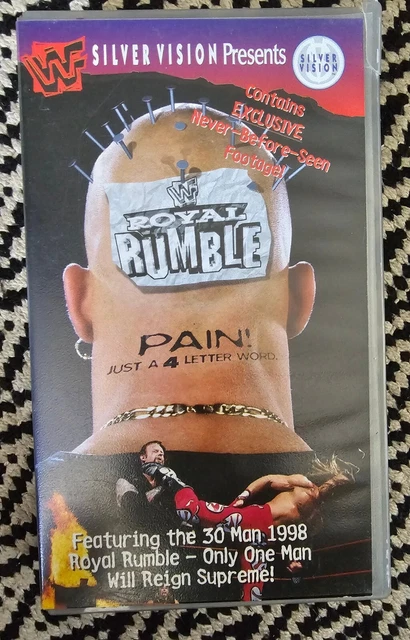 WWF ROYAL RUMBLE 1998 (VHS, 2000) WWE Wrestling Silver Vision Video WCW ...
