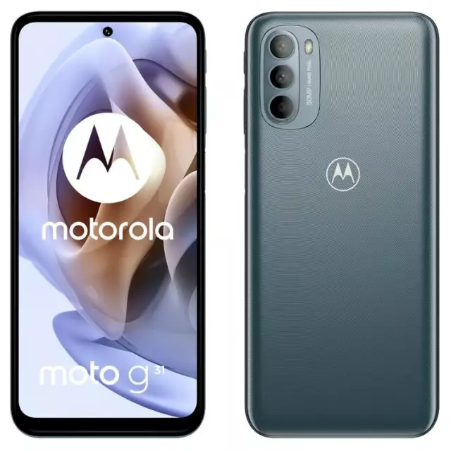 Motorola Moto G31 (2021), 64 GB 4 GB RAM, Baby Blue, Sim-Free, Unlocked