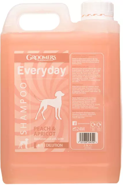 Groomers Peach & Apricot professional Dog Shampoo 2.5L