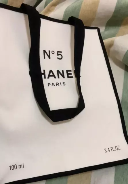 NEW CHANEL PARIS VIP gift canvas black tote bag $75.00 - PicClick