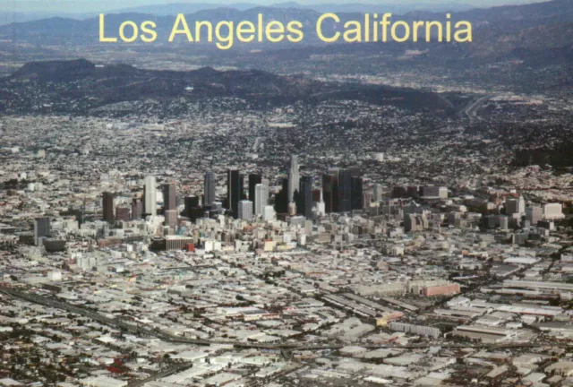 Aerial View Downtown Los Angeles California US Bank Tower Skyscrapers - Postcard