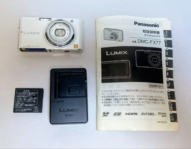 PANASONIC LUMIX DMC FX77 Compact Digital Camera Leica Lens Full HD